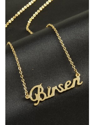 Zero Land Xmpdby Birsen Isimli Kolye -Sarı