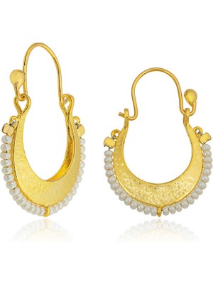 Tienda Elegante ​Gümüş Beyaz Taşlı Bohem Küpe