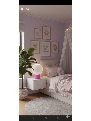 Kuantum Yuvarlak Alt Tablası Renkli Abajur