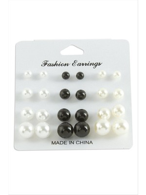 Zero Land Xmpdby Kartlı Inci Küpe 24 Adet - Ebruli