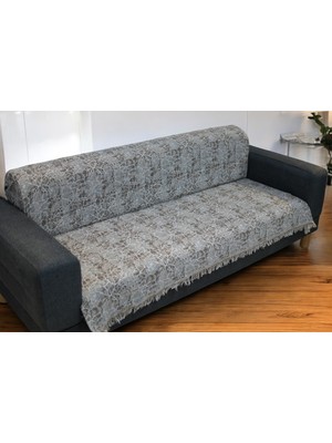 Pueblo Taş Desen Bej Koltuk Örtüsü