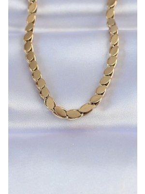 Luz&Pos 316L Çelik Gold Renk Arpa Model Kolye