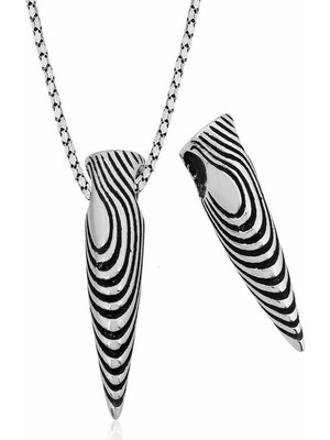 Tienda Elegante Gümüş Kurşun Kolye