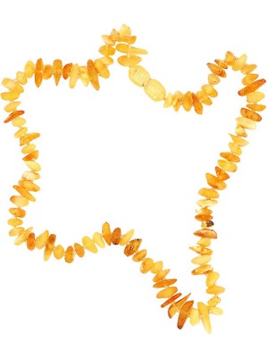 Tienda Elegante Bebek Damla Kehribar Diş Kolye