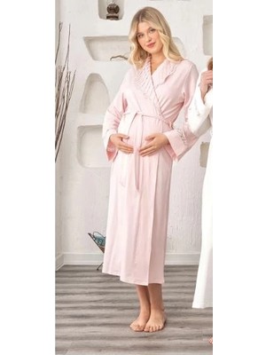 Tudik Collection Bone 5930 Lycra Nevrürlü Şal Yaka Sabahlık