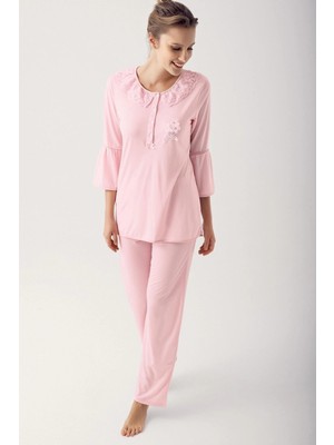 Tudik Collection Artış 14200 Bayan Uzun  Kol Pijama Takımı