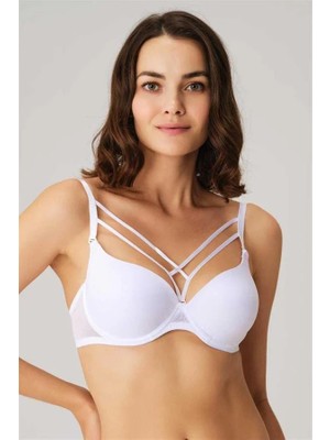 Hayat Store Arias Closet Balenli Desteksiz Dolgusuz Askıları Çıkabilen Yaka Detaylı T-Shirt Sütyeni