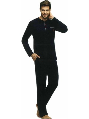 Tudik Collection Us Polo 17384 Erkek Uzun Kol Pijama Takımı