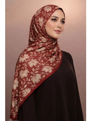 Mavi İpek Mavi Ipek Bordo Serisi Soft Pamuk Şal D1