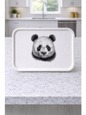 Zucci Home Animal Collection | Panda | Sunum Tepsisi 29,5 x 41,5  cm | Dekoratif & Şık Servis Tepsisi