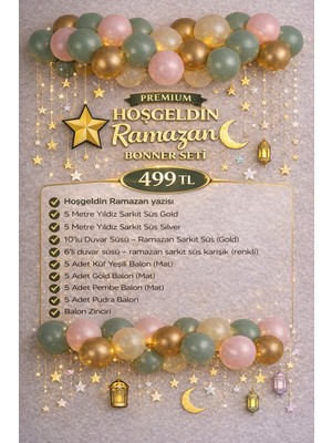 İnci Sepette Hosgeldin Ramazan Ev Süsleme Seti