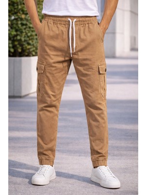 İnce Moda Giyim Erkek Kargo Jogger Pantolon – Lastikli Paça Bağcıklı Model