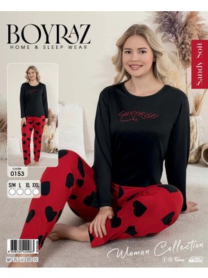 Tudik Collection Boyraz 0153 Kadın Sandy Soft Uzun Kol Pijama Takımı