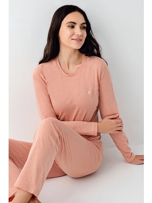Tudik Collection Pierre Cardin 9063-S Kadın Uzun Kol Pijama Takım