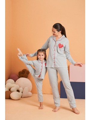 Tudik Collection Pjs 28064 Kadın Düğmeli Pijama Takım