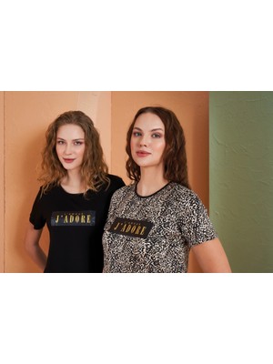 Tudik Collection Pjs 27036 Kadın Kısa Kol Pijama Takımı