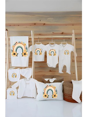 Moda Lime Kopya - %100 Organik Pamuk 11'li  Hastane Çıkıs Setimiz