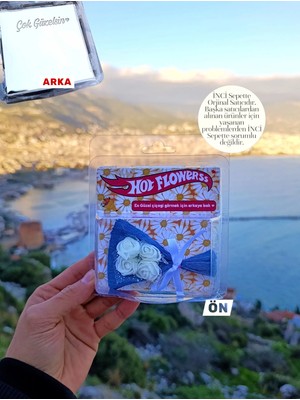 İnci Sepette Çiçekli Buket Hot Flowerss Mini Buketi Aynalı Yazılı