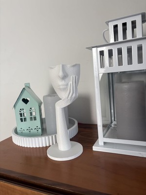 Data Store El Destekli Yüz Biblo Modern Sanatsal Dekor Objesi (120X120X195)