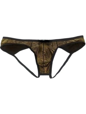 Beruflic Erkek Gold Metalik Jockstrap Iç Giyim