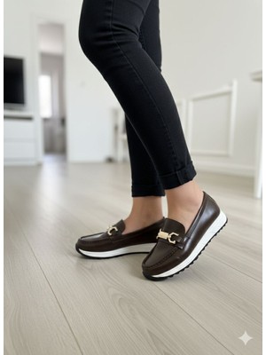 Asl Shoes Store Rtopedik Tabanlı Kaydırmaz  Tokalı Günlük Yumuşak Klasik Kadın Babet Ayakkabısı