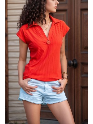 Bacc Mercan Polo Yaka Kaşkorse Tshirt BCBSK-25700-2879