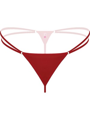 Beruflic Angel Lastikli Kırmızı Büyük Beden G String Tanga