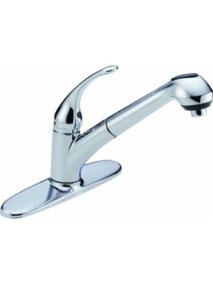 Data Store Foundations B4310LF Tek Kollu Çekme Mutfak Musluğu, Musluk Tarafından Krom