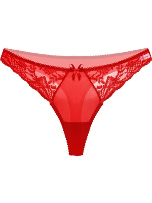 Beruflic Angel Kırmızı Dantelli Fantezi G String Külot