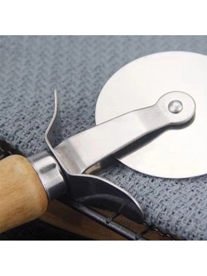 Luz&Pos Ahşap Saplı Pizza Kesme Bıçağı