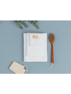 Madame Coco Stripe Armürlü Yüz Havlusu - Otel Koleksiyon