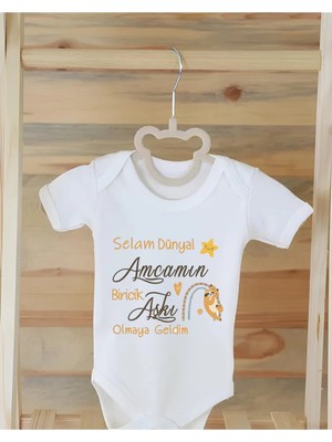 Moda Lime %100 Organik Pamuklu Baskılı Bebek Body