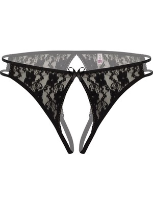 Beruflic Angel Ağı Açık Büyük Beden Siyah Fantazi Külot