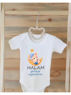 Moda Lime %100 Organik Pamuk Baskılı Bebek Çıtçıtlı Body