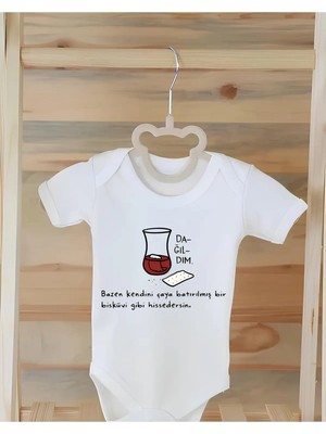 Moda Lime %100 Organik Pamuk Baskılı Bebek Çıtçıtlı Body