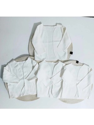 Moda Lime 4'lü Bebek Iç Zıbın Yeni Doğan %100 Pamuklu