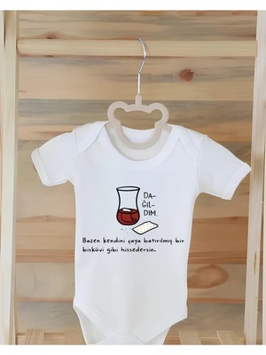 Moda Lime %100 Organik Pamuk Baskılı Bebek Çıtçıtlı Body