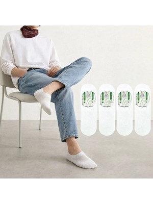 Kral Socks Erkek - Bayan Bambu Babet Çorap Dikişsiz Parfümlü Silikonlu Babet Çorap