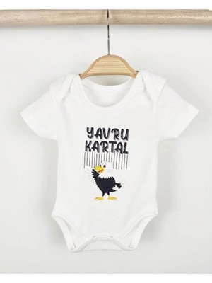 Moda Lime %100 Organik Pamuk Yavru Kartal Baskılı