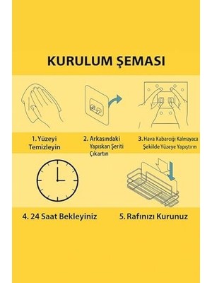 Data Store 10 Adet 7X7CM Yedek Süper Güçlü Yapışkanlı Askı, 20KG Banyo - Mutfak Raf Tutucu Delmesiz Şeffaf