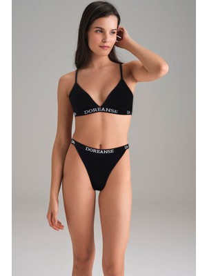 Beruflic Kadın Siyah V Kesim Yüksek Bel Slip 7154