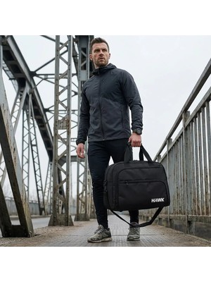 Hawk Unısex Çok Amaçlı El Omuz Valiz Seyahat Çantası Spor Gym Valiz Şu Geçirmez Kumaş Taban Ve Yan Pedli