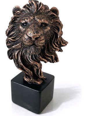 İntora 14X9 cm Polyester Aslan Büstü