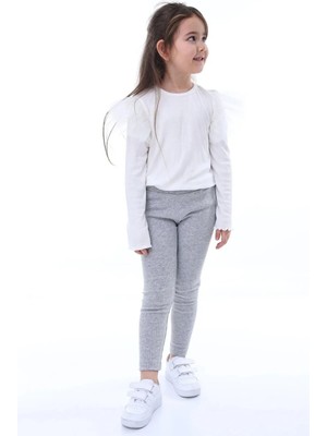 Kyex Kids Kız Çocuk Pamuklu Likralı Kaşkorse Mevsimlik Tayt