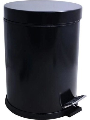 Flamex Onno Siyah Pedallı Çöp Kovası 5 Lt