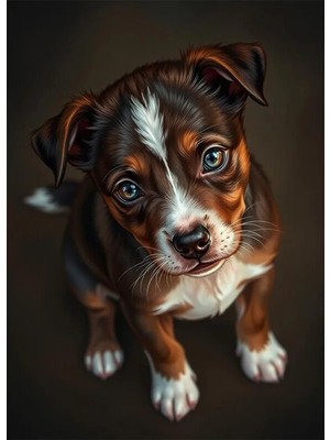 Bedeko Sevimli Köpek Resimli Mdf Ahşap Tablo