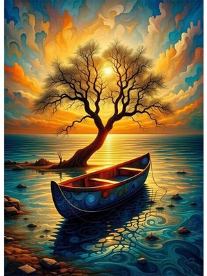 Bedeko Kumsaldaki Sandal Resimli Mdf Ahşap Tablo