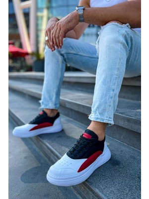 Flamex CH115 - Cbt Literide Erkek Ayakkabı Beyaz/kırmızı/sıyah