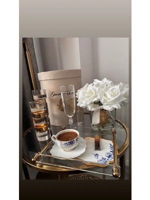 Jaguar Aksesuar Pleksi sunum tepsisi gold