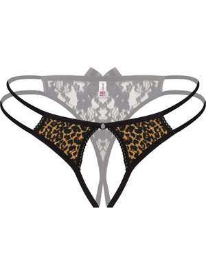 Beruflic Angel Özel Bölgesi Açık Leopar Desenli Fantazi Külot